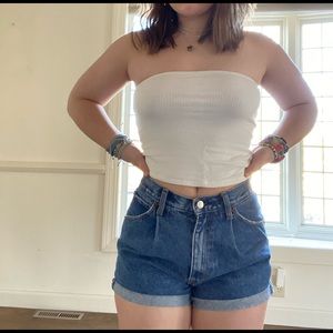 abercrombie high waisted mom shorts